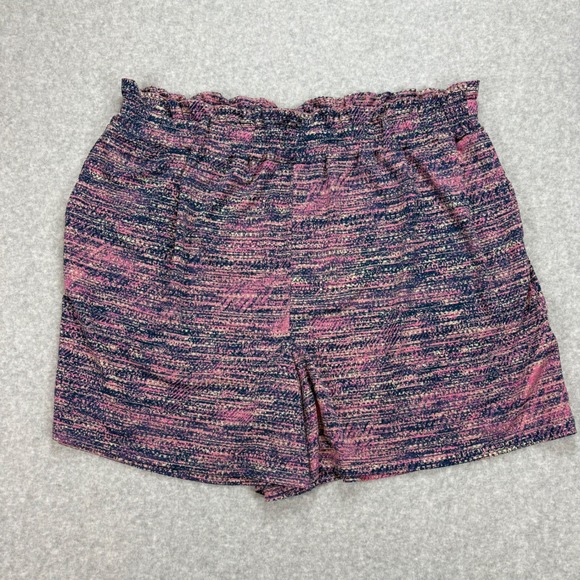 LuLaRoe Shorts Bundle Womens 2XL Pink Blue Black Elastic High Paperbag Waist - Picture 2 of 16